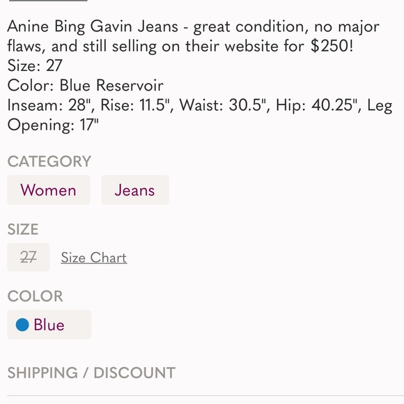 Anine Bing Gavin Jeans - Picture 6 of 6